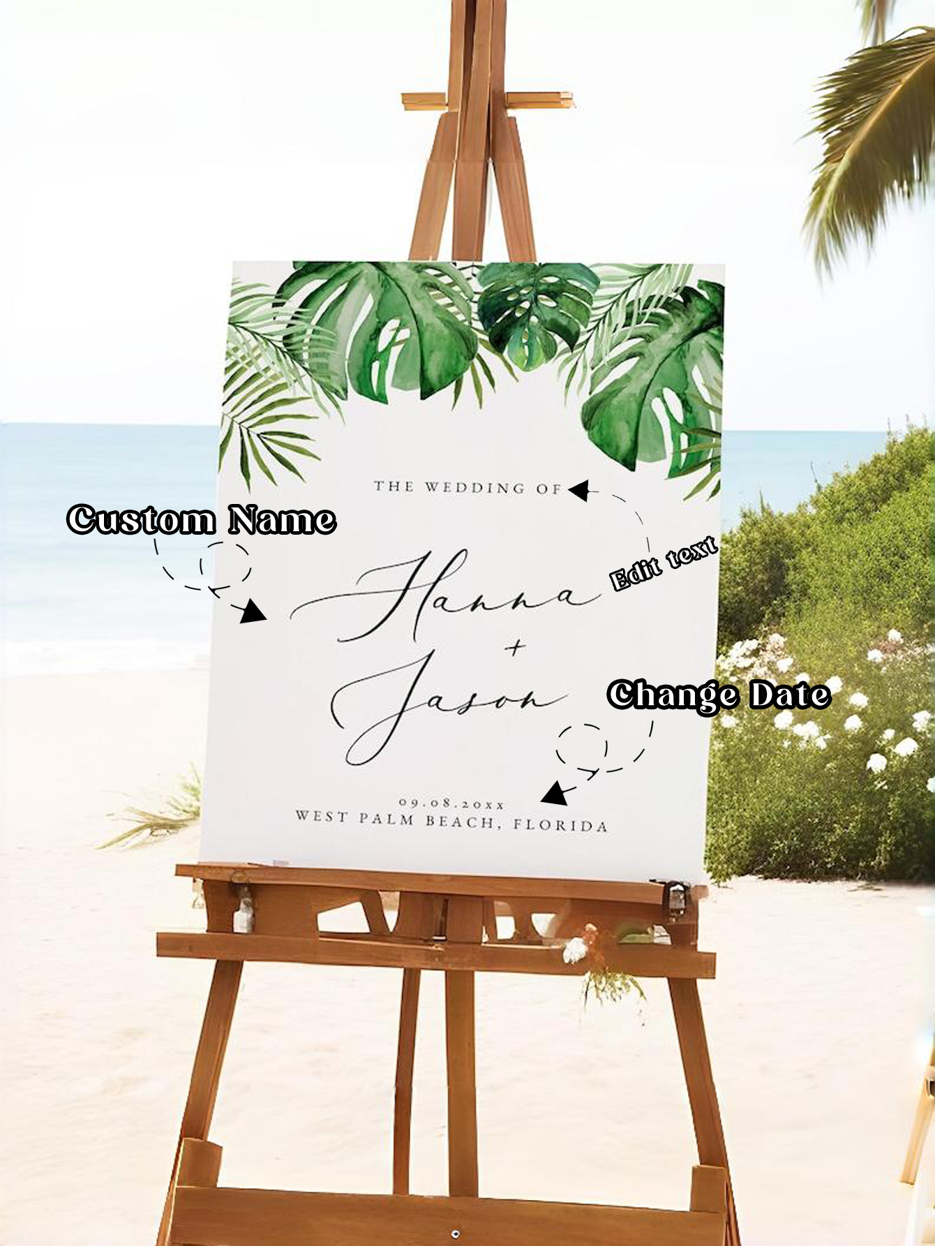 PVC Wedding Welcome Board Décor